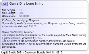XSD Diagram of GameID