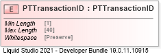 XSD Diagram of PTTransactionID
