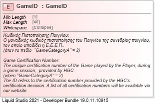 XSD Diagram of GameID